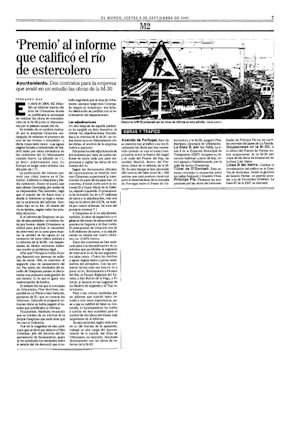 "PREMIO" AL INFORME QUE CALIFIC EL RO DE ESTERCOLERO (artculo en formato PDF)
