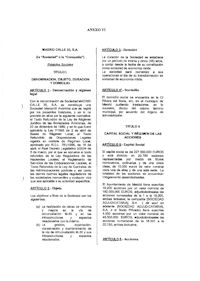 ANEXO VI. MODELO DE ESTATUTOS SOCIALES DE LA EMPRESA MIXTA.